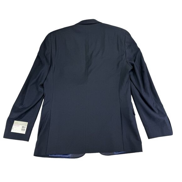 Alfani Mens Slim Fit Stretch Tuxedo Suit Jacket Navy Blue 42L - Picture 3 of 5